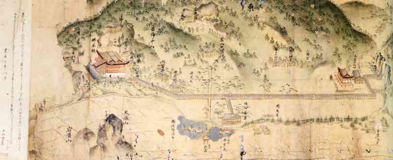 Old Kibitsu-jinja Shrine Precinct Map